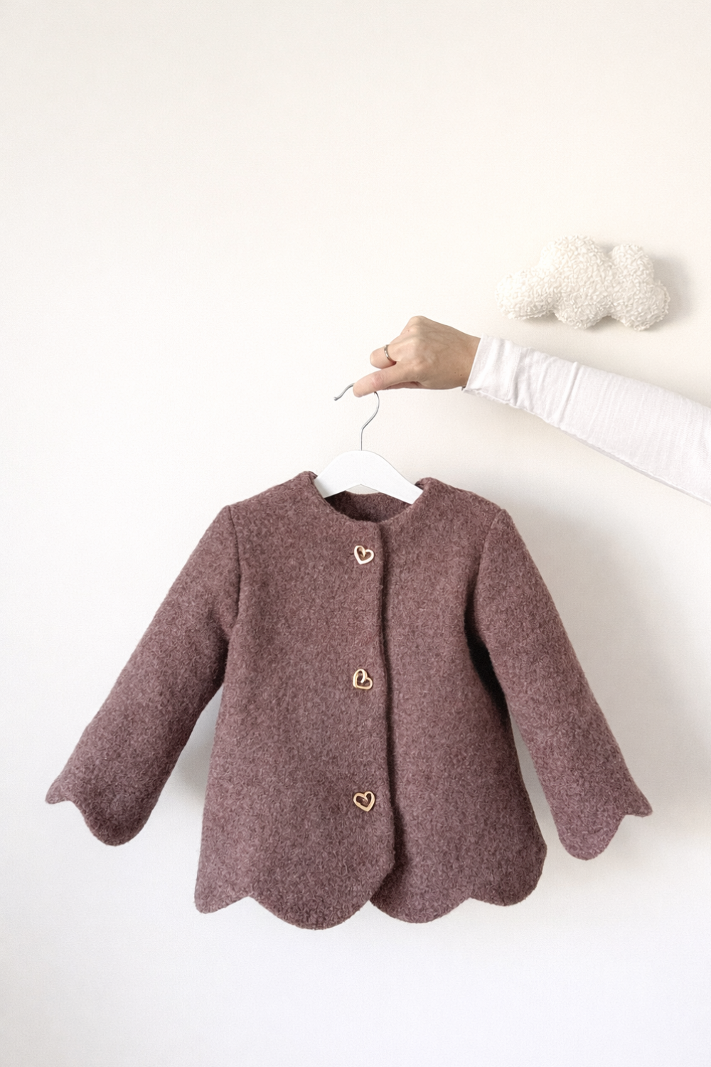 Sweetheart Wool Coat Brown
