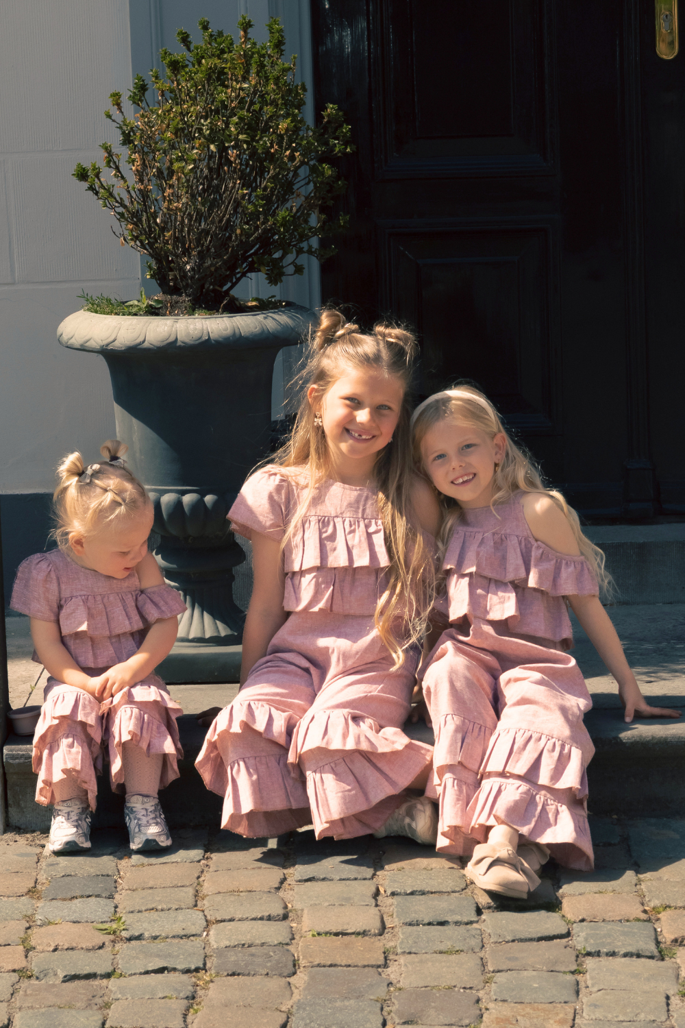 Rosé Ruffle Jumpsuit